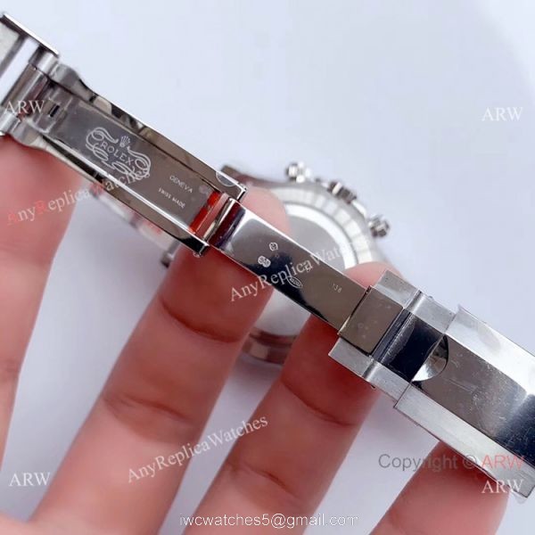 Replica Rolex Daytona Super Noob Factory Swiss 4130 Watch SS Silver Dial 8