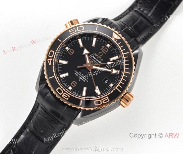 VS Factory Replica Omega Planet Ocean Deepsea King Black Ceramic Watch 8