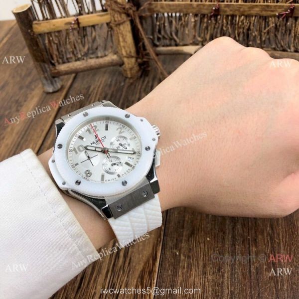 New Hublot Big Bang Evolution Watches SS Ceramic Bezel 44mm 8