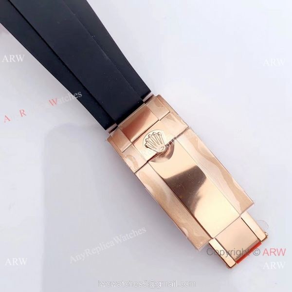 Rolex Yachtmaster 116695SATS Rose Gold Rainbow Bezel Watch Noob Factory/316L/Swiss ETA2836 8