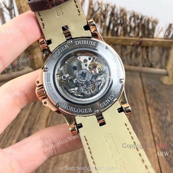 New Replica Roger Dubuis Excalibur Skeleton Watch Rose Gold Case 8