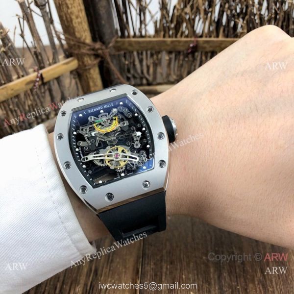 New Copy Richard Mille RM38-01 Gray Rubber Men Watches 8