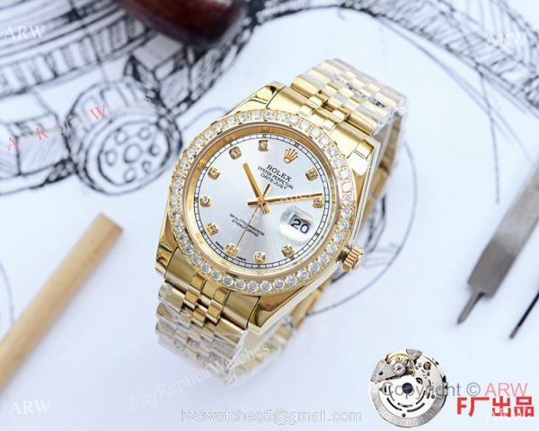 NEW UPGRADED Rolex Datejust 41mm Watches Gold Jubilee Diamond Bezel 8