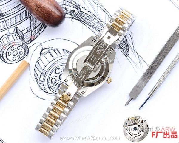 NEW UPGRADED Fake Rolex Presidential DayDate II 2-Tone Watches DJII 41mm 8