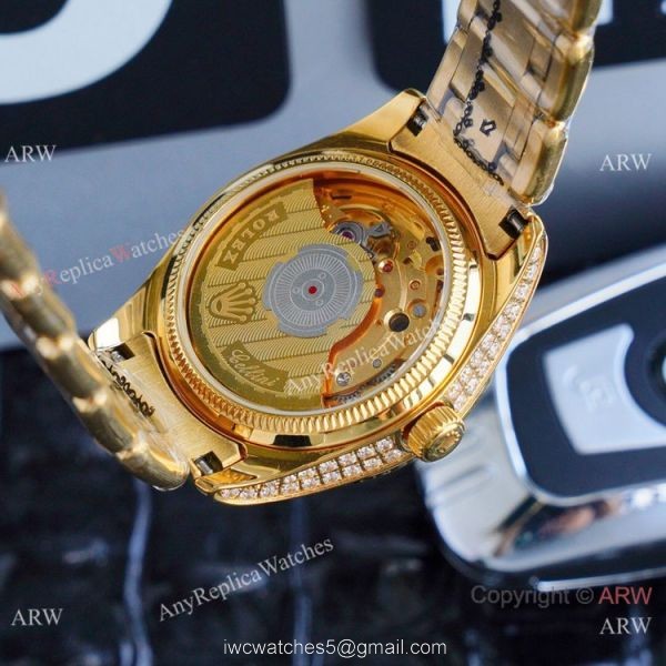 Replica Rolex Datejust Masterpiece Gold Diamond Watches 34mm 8