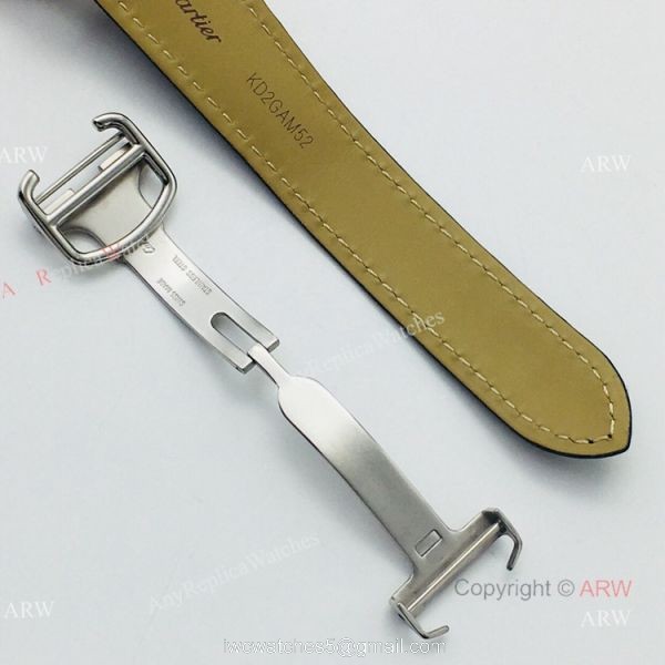 (GZF) 1:1 Quality Cartier Watch Copy Ronde De Cartier Blue Dial Chronograph Watch 40mm 8