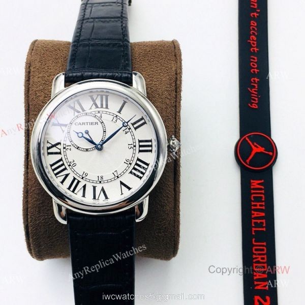 (EGF) New Replica Ronde De Cartier Stainless Steel White Dial Diamond Watches 8