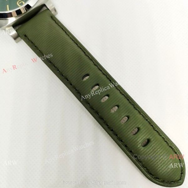 Replica Officine Luminor GMT 44MM Watch Stainless Steel Dark green Dial 8