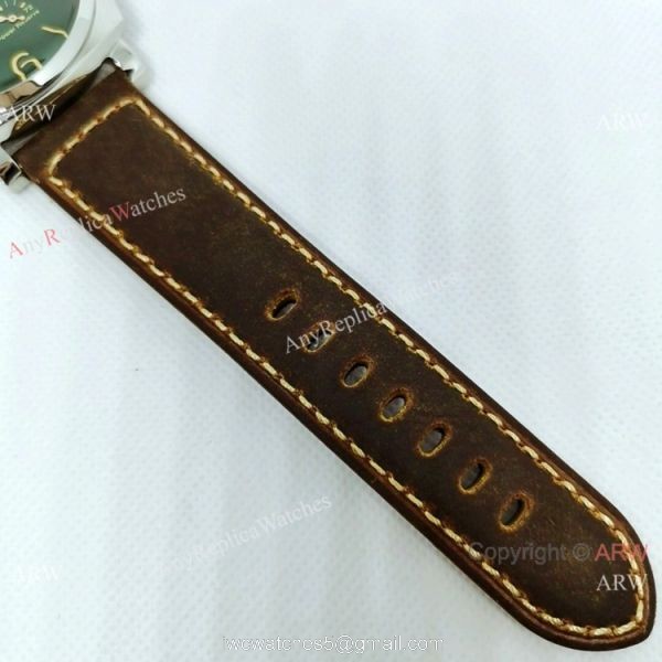 Copy Panerai Radiomir GMT Power Reserve PAM999 Watch SS Dark Green dial 8