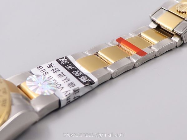 New Two Tone Daytona Rolex Replica Watches Mother Of Pearl Diamond Dial 8