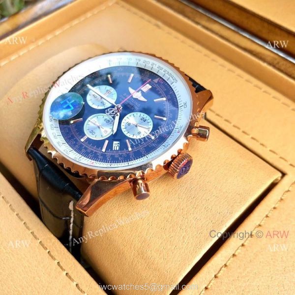 High Quality Breitling Navitimer 01 46mm Watch Rose Gold Case 8