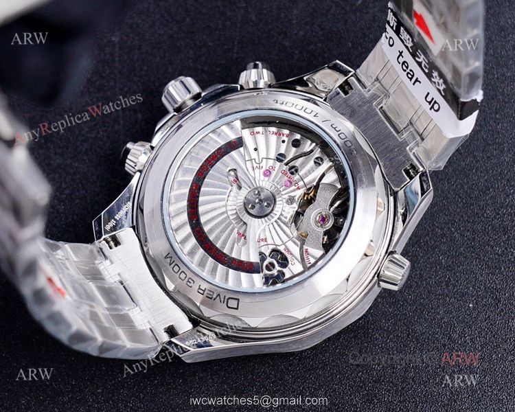 (TW) New Omega Seamaster Diver 300m Chronograph Black Dial Swiss Replica Watches 8