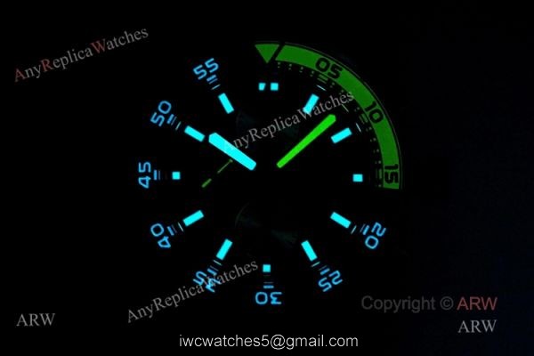 Best Replica IWC Aquatimer Chronograph Blue Watch with Swiss Asia 7750 8