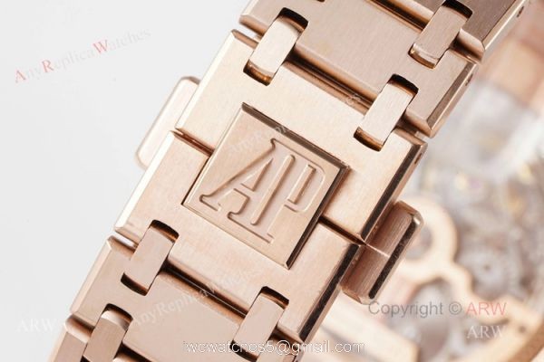 New Audemars Piguet Royal Oak Rose Gold 15202 Swiss Knockoff Watch 39mm 8