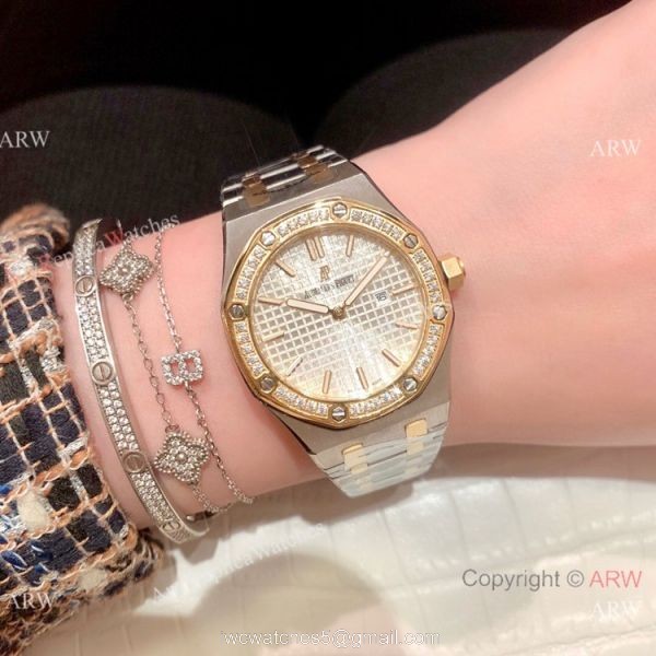 Copy Audemars Piguet Royal Oak Lady 33mm Watches Two Tone 8