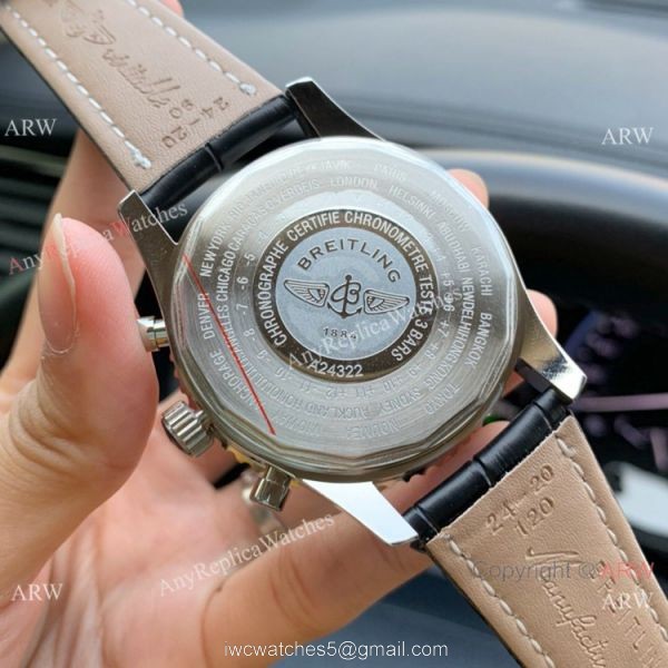 Best Replica Breitling Navitimer 01 Brown Leather Strap Watches 8