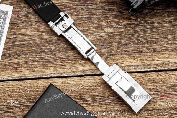Copy Rolex Submariner Date Rainbow Watch Rubber Strap Fashion Style 8