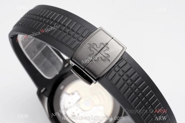 Swiss 1:1 Patek Philippe Aquanaut Series Watch DLC Carbon Case Swiss Cal324 8