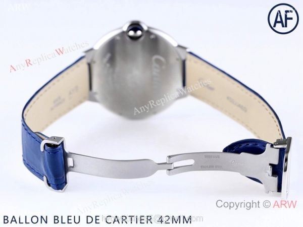 AF Swiss Grade Copy Cartier Ballon Bleu Watch 42mm Blue Dial 8