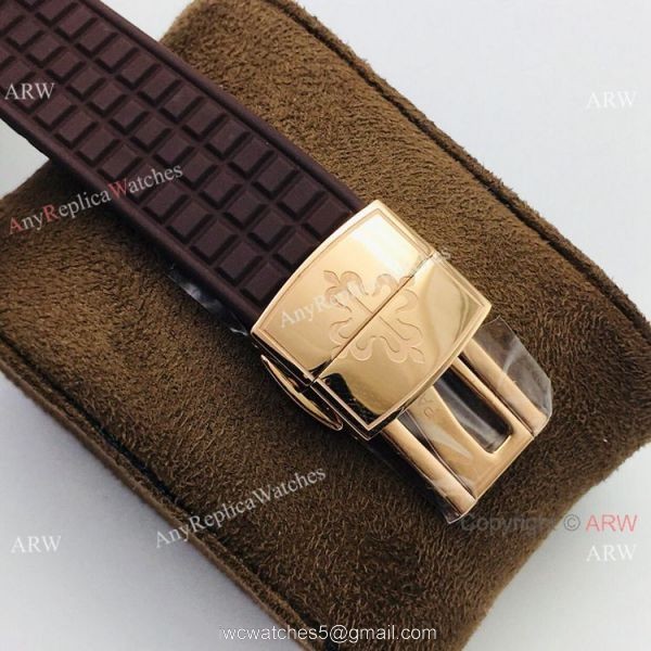 PFF Replica Patek Philippe Aquanaut Luce Lady Quartz Watch Chocolate Dial 8