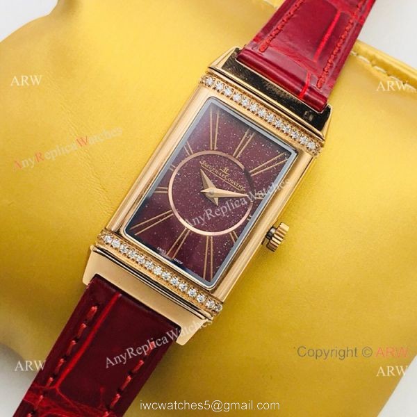 Swiss Copy Jaeger-LeCoultre Reverso One Duetto Rose Gold Diamond Watch Lady 20mm 8