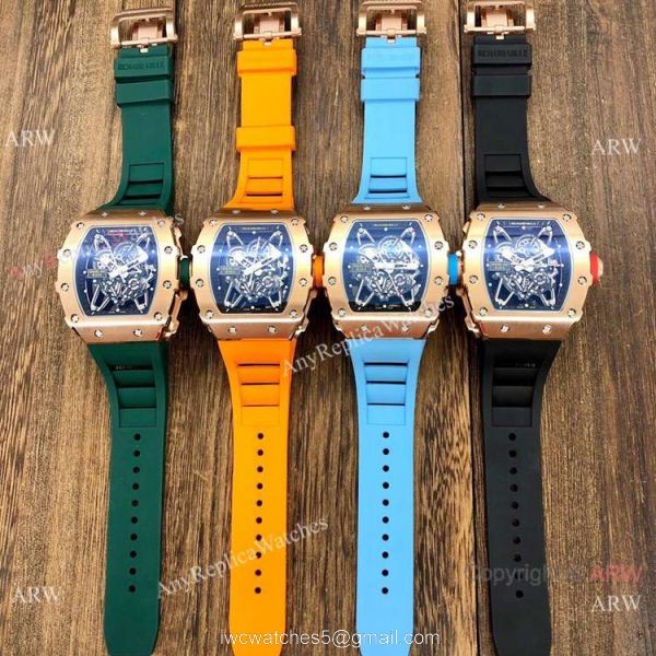Best Quality Richard Mille rm 35-02 Rafael Nadal Copy Watches Rose Gold 8