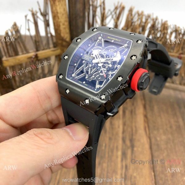 Best Quality Richard Mille RM35-02 Rafael Nadal All Black Watches Men 8