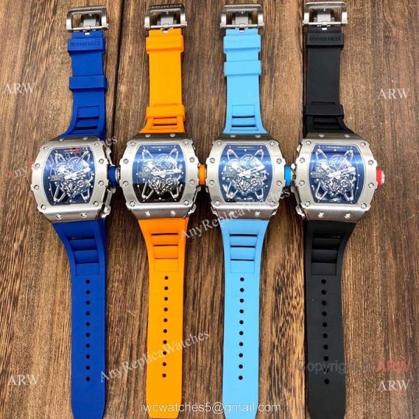 Best Quality Replica RM35-02 Rafael Nadal Mens Watches SS Orange Rubber 8
