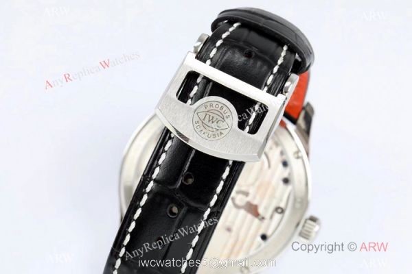 New! Swiss Replica IWC Portugieser Constant Force Tourbillon Watch Blue Dial 8