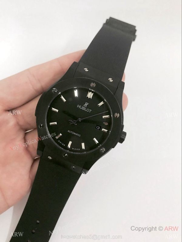 Newst Style Hublot Big Bang Limited Edition Watch Replica All Black 8