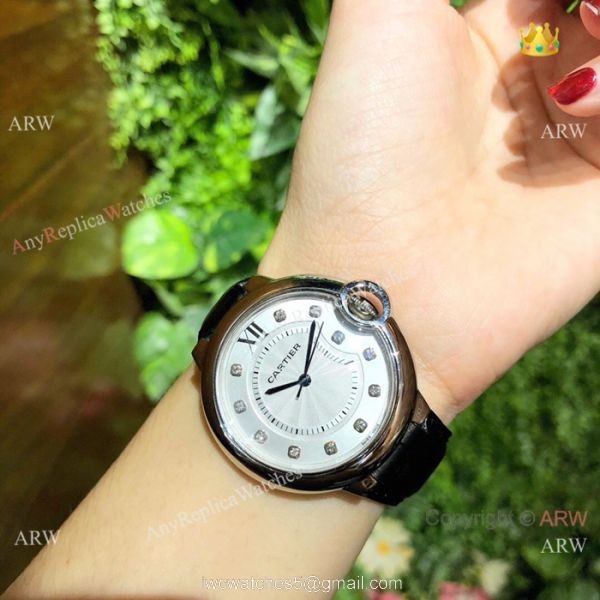 Pink Mother of Pearl Ballon Bleu de Cartier Watch Lady 36mm 8