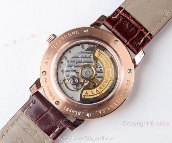 Swiss Copy A.Lange Sohne Saxonia Thin Rose Gold watch 9015 Movement 8