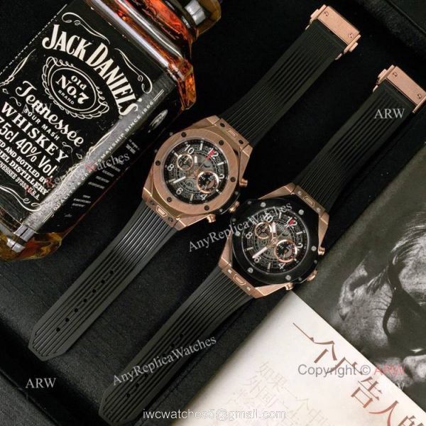 New Replica Hublot Big Bang King Unico Watch Rose Gold Case 8