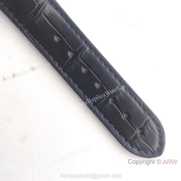 Copy Omega De Ville Hour Vision VSF 1:1 8500 Watch Dark Blue Leather Strap 8