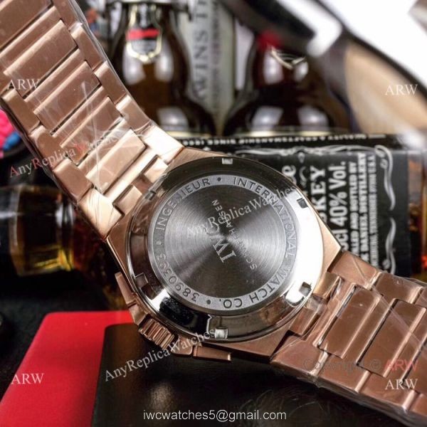 Fake IWC Aquatimer Chronograph Rose Gold Men Watches 42mm 8