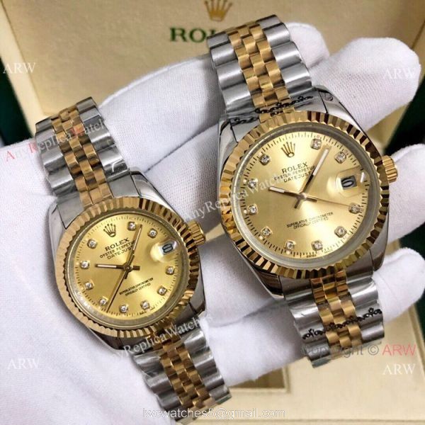 Low Price Rolex Datejust Jubilee Two Tone Lover Watch 36mm or 31mm 8