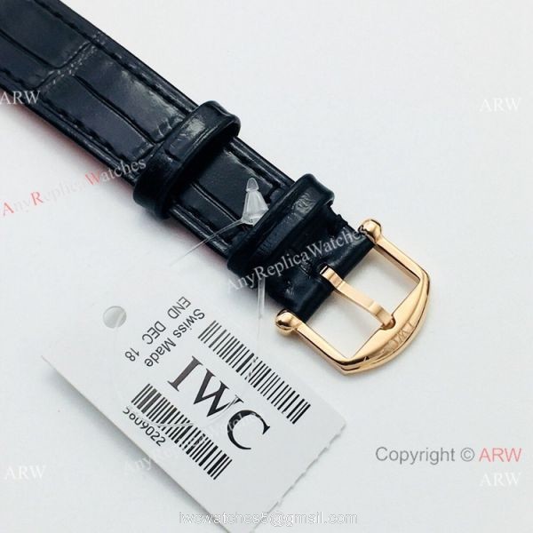 Swiss Copy IWC Portofino Ladies Watch Rose Gold Diamond Bezel 8