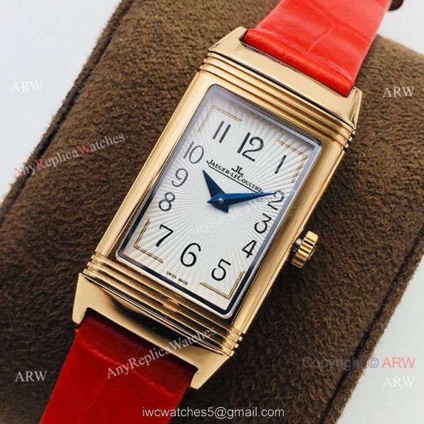 Swiss Copy Jaeger-LeCoultre Reverso One Ladies Watch Rose Gold Sapphire Glass 8