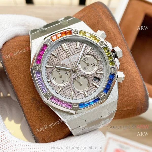 Fashion Style Audemars Piguet Royal Oak Rainbow Copy Watches 8