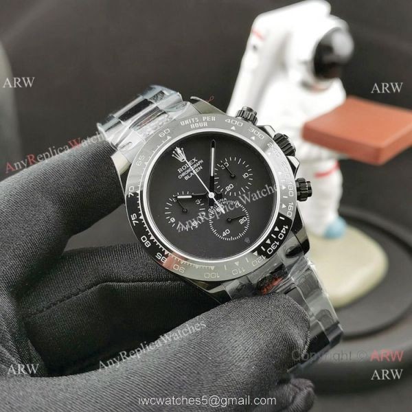 IPK Factory Best 1:1 Rolex Blaken Daytona Replica Watch Carbon Case 8