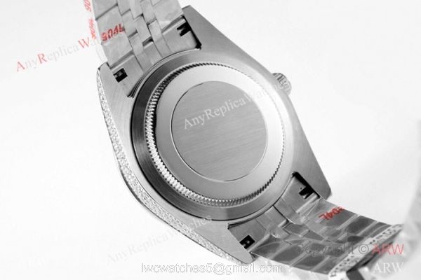 TW Factory Rolex Datejust Iced Out Watches 41mm Diamonds Silver Case 8