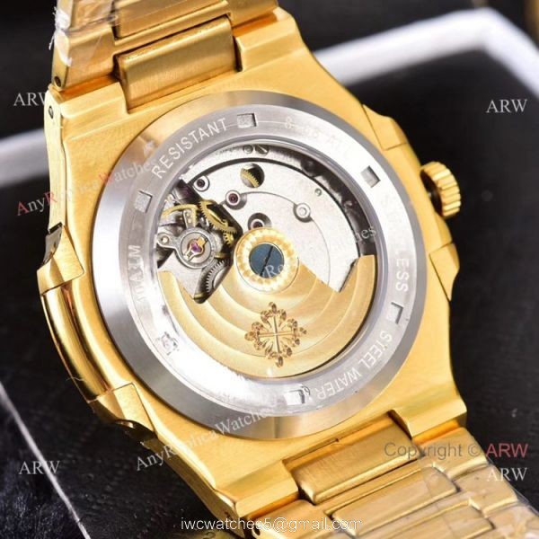 Luxury Replica Patek Philippe Nautilus Iced Out Watches Automatic 8