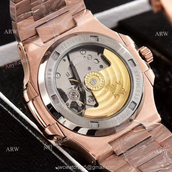 Patek Philippe Power Reserve Clone Watches Gray Gradient Dial Rose Gold 40mm 8