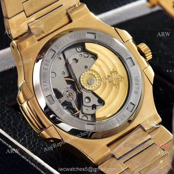 Patek Philippe Power Reserve Moonphase Copy Watches All Gold 40mm 8