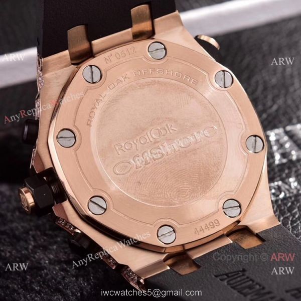 Audemars Piguet Royal Oak Offshore Diver Iced Out Watches Rubber Strap 8