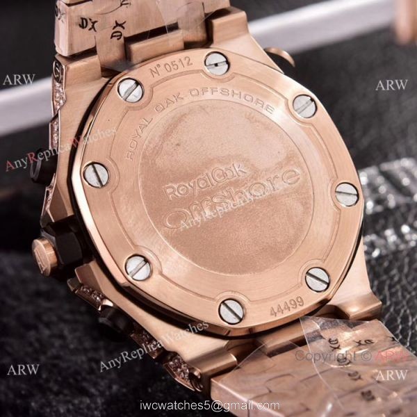 Copy Audemars Piguet Royal Oak Offshore Diver Iced Out Diamond Watches 43mm 8