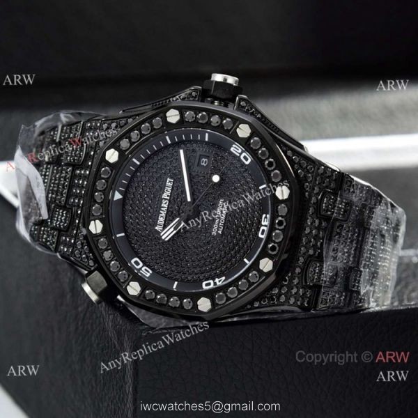 Clone Audemars Piguet Iced Out Full Diamond Watches Stainless Steel 8