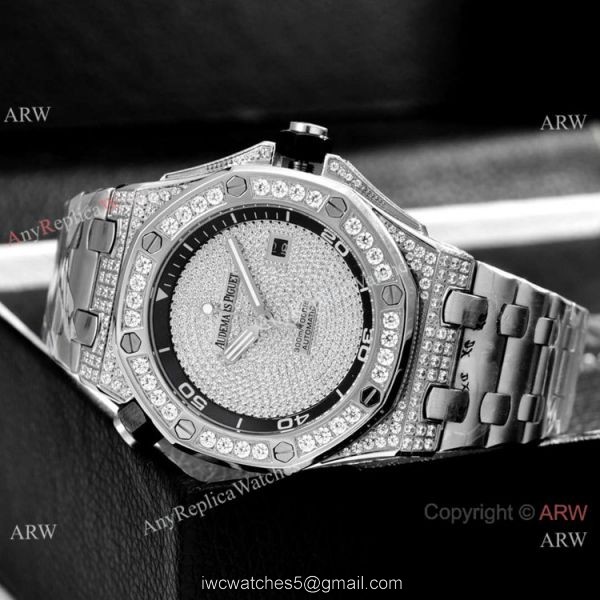 Clone Audemars Piguet Diver Automatic Watches Diamond Case and Face 8
