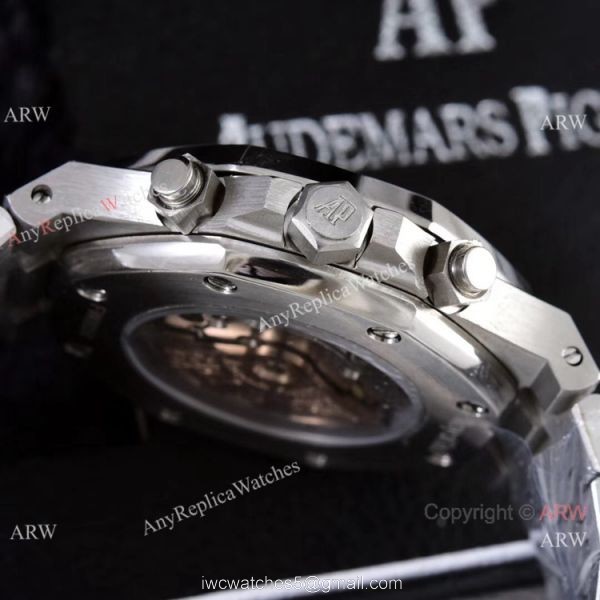 Knockoff Audemars Piguet Royal Oak 41mm Wrist Silver Steel Blue Sub-dials 8