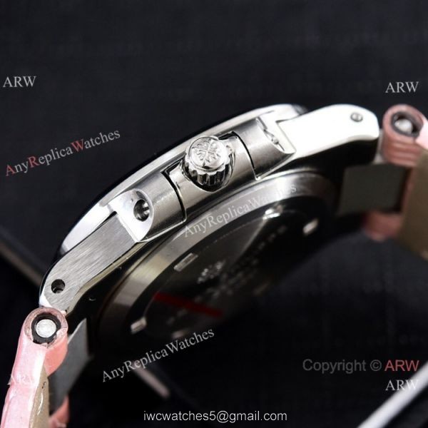Copy Patek Philippe Lady Nautilus Watches Gray Gradient Dial 32mm 8